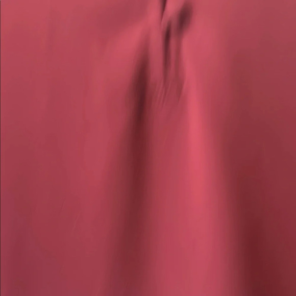 White House Black Market Red Long Sleeve Buttoned Blouse - Picture 3 of 6